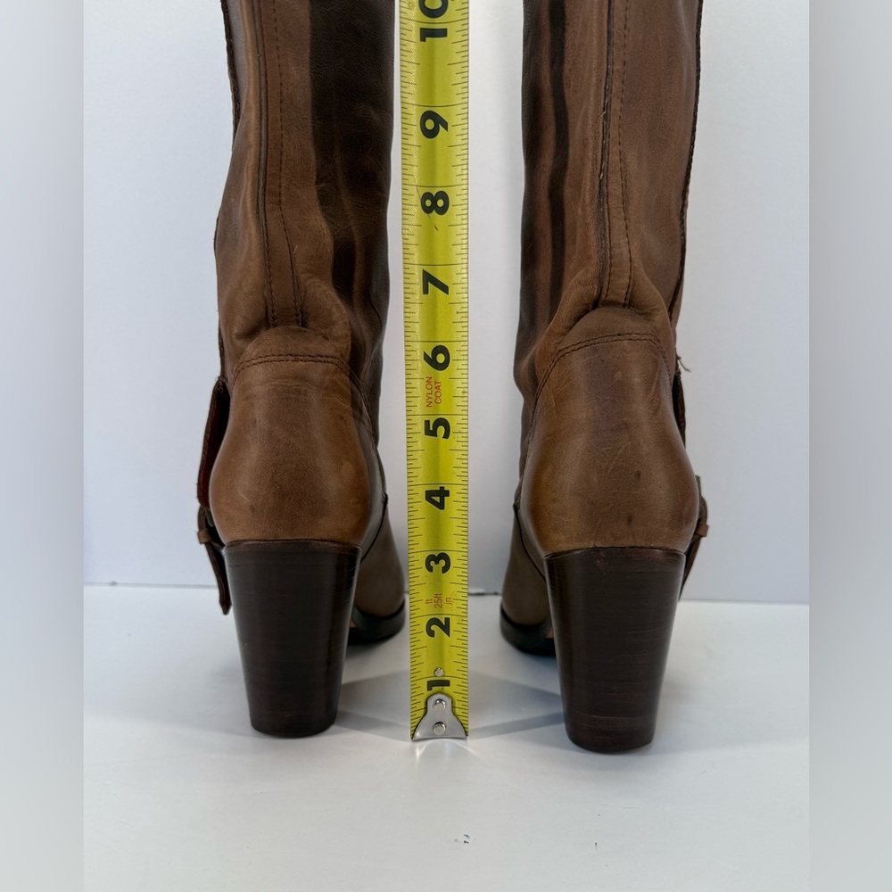 Ariat Gold Coast crushed stone Brown Leather casual country Heeled Boots 8 B - Picture 9 of 16